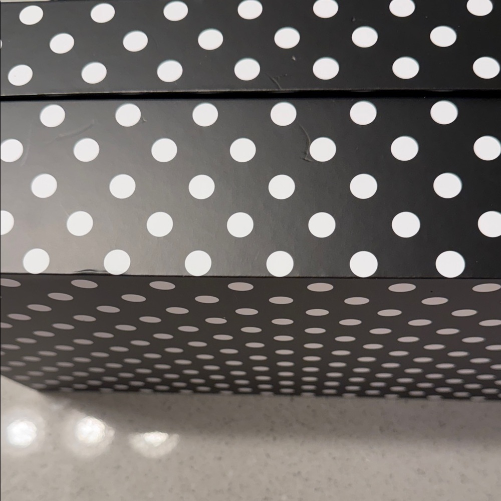 Kate Spade Black and White Polka Dot Box - Picture 4 of 8